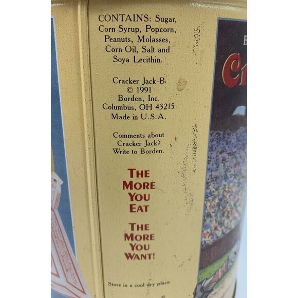 Vtg 1991 Limited Edition Second Series Crackerjack And Kellogg’s All-Bran Tins - Picture 3 of 15